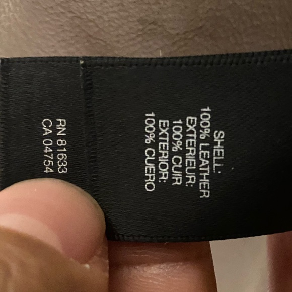 Tan Kenneth Cole 100% Suede Leather Jacket - Small - Picture 5 of 7